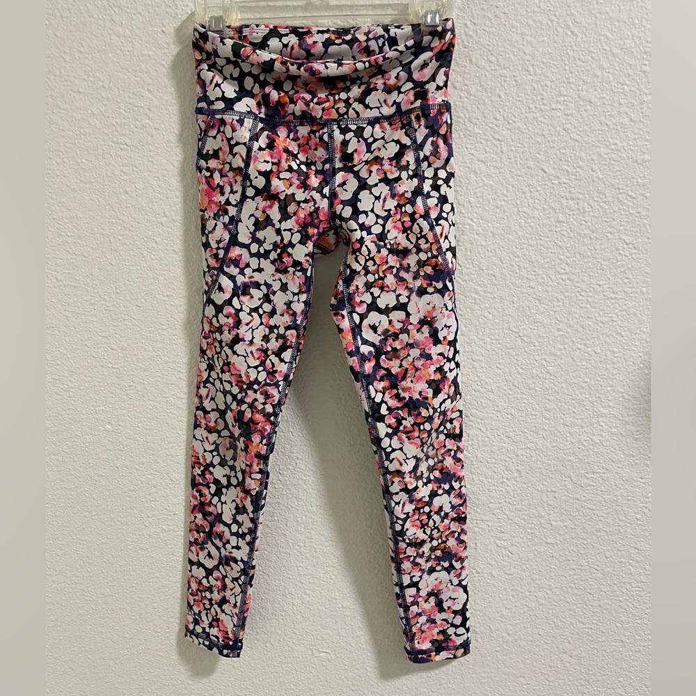 Old Navy Kids Leggings - Pink and White Floral